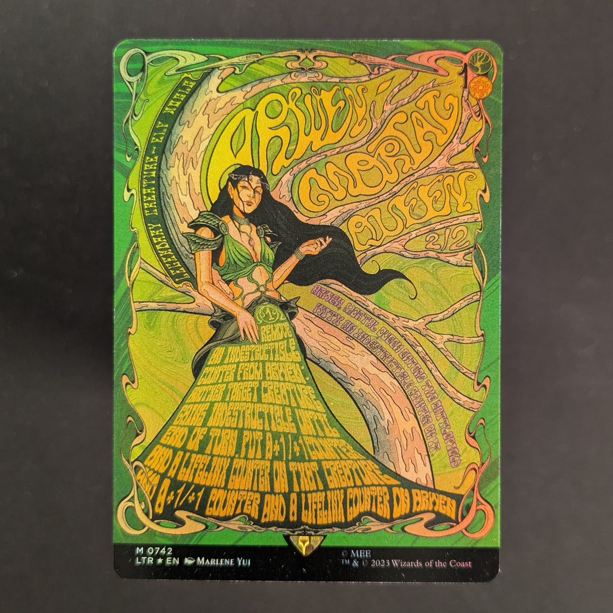 MTG Singles - [FOIL] Arwen, Mortal Queen (Borderless Poster) - The Lord of the Rings: Tales of Middle-earth Holiday Release - English - NM - 