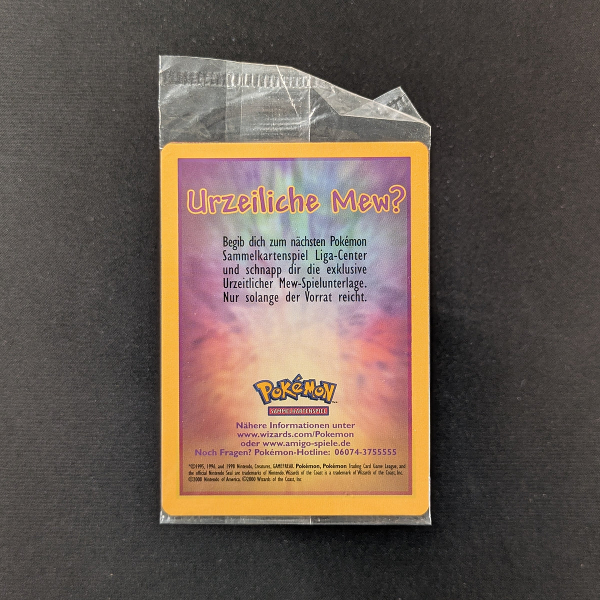 PTCG Singles - Ancient Mew (PR) - Promos - English - NM - SEALED - GERMAN INLAY - 