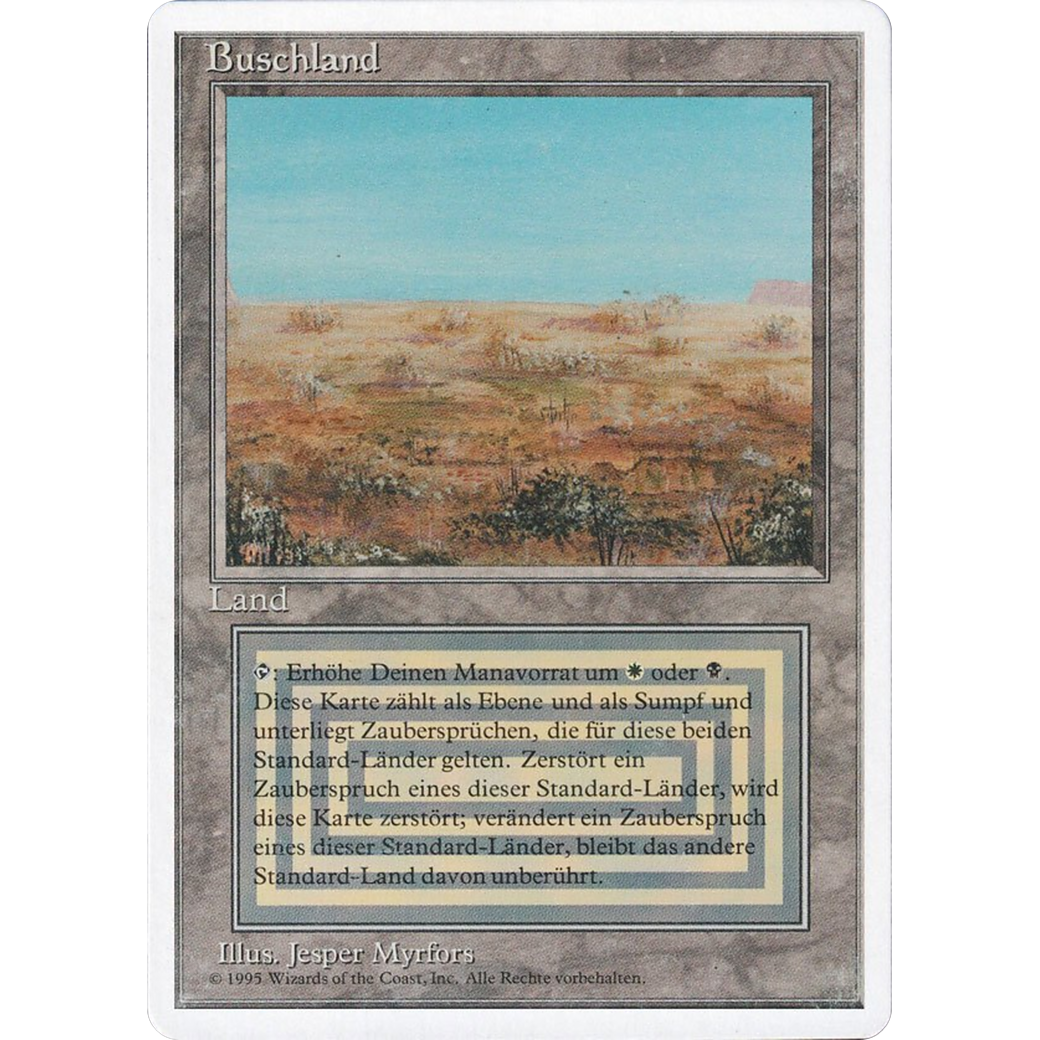 MTG Singles - Scrubland - Foreign White Bordered - 