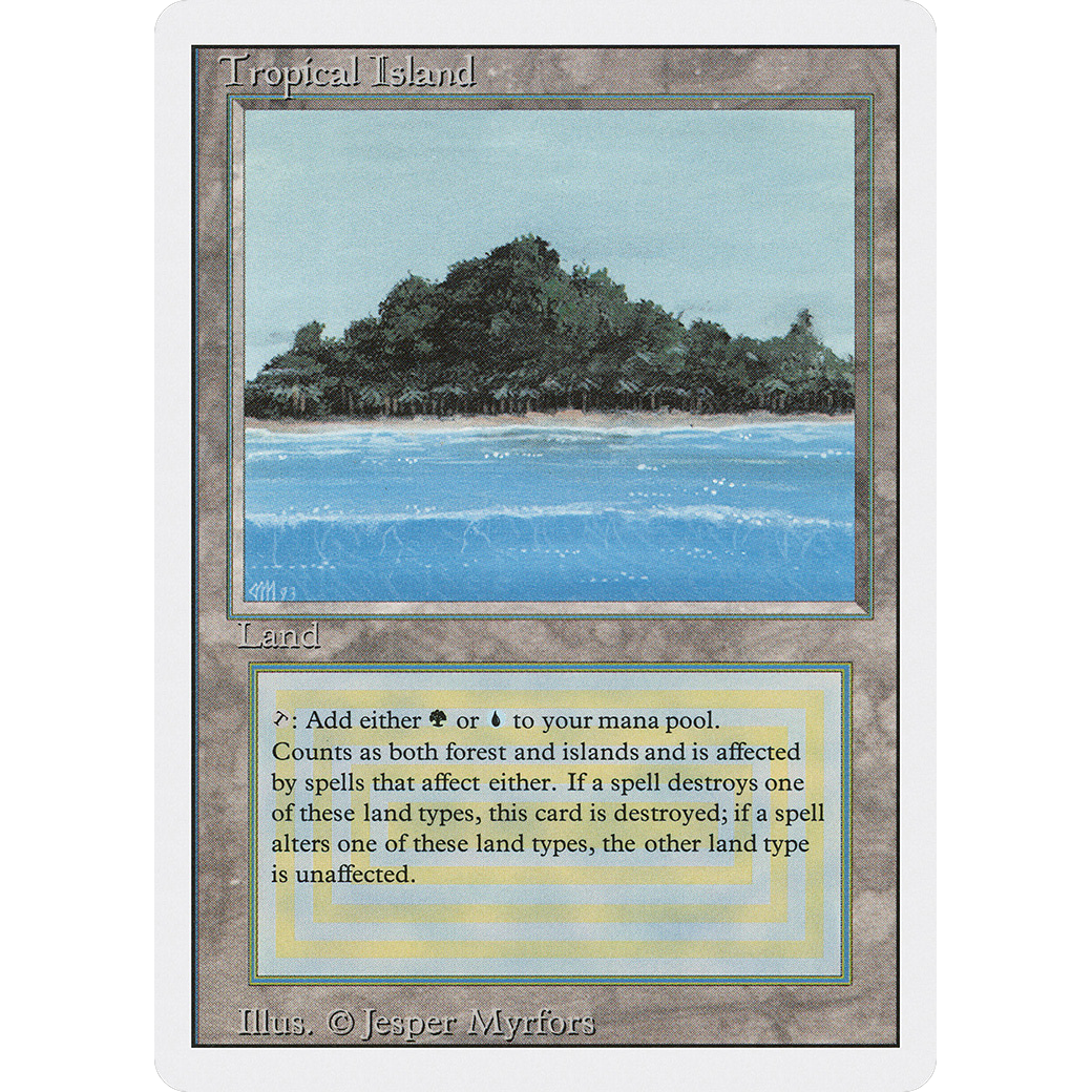 MTG Singles - Tropical Island - Revised - 