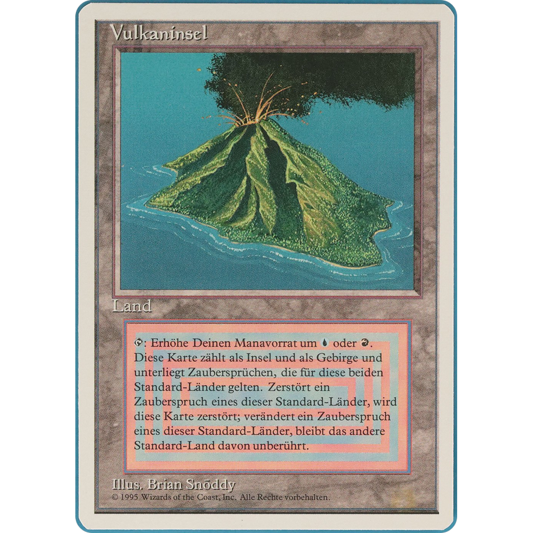 MTG Singles - Volcanic Island - Foreign White Bordered - 