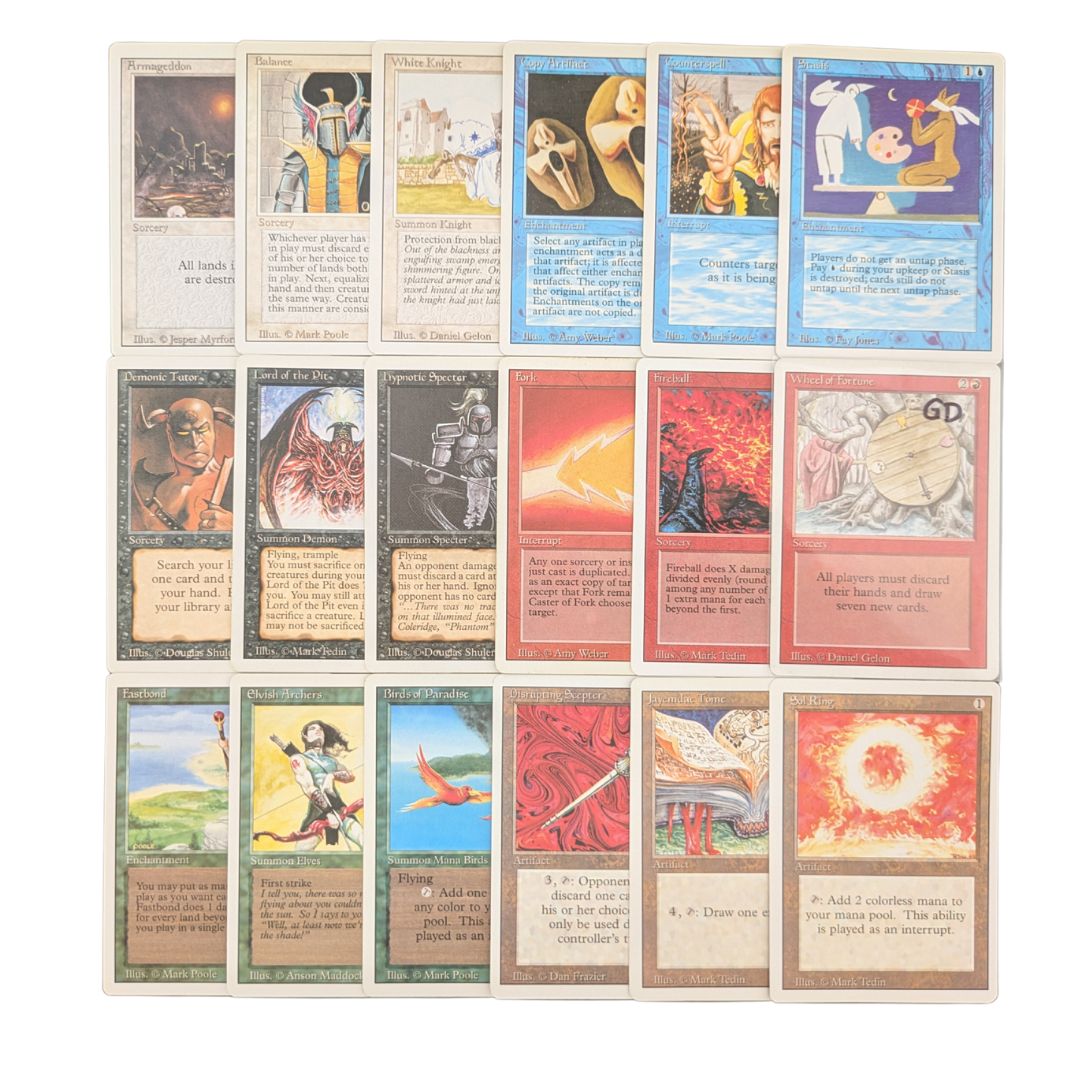 MTG Singles - Full Set - Revised - LP/GD, NO DUALS - 