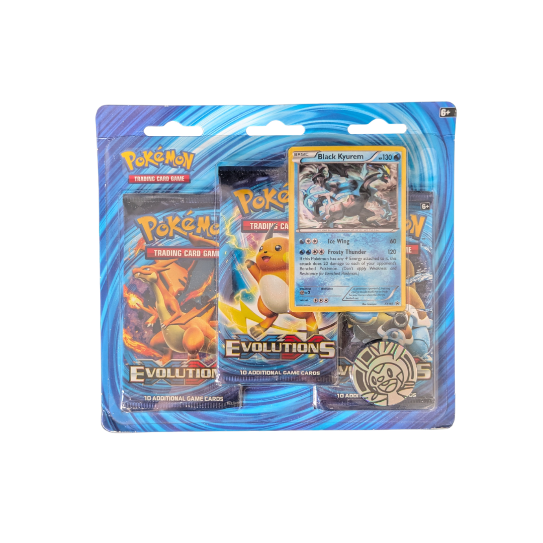 Evolutions: Black Kyurem 3-Pack Blister - Evolutions - English - Sealed