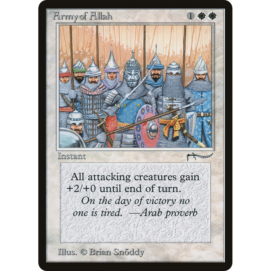 MTG Singles - Army of Allah (Dark) - Arabian Nights - Regular
