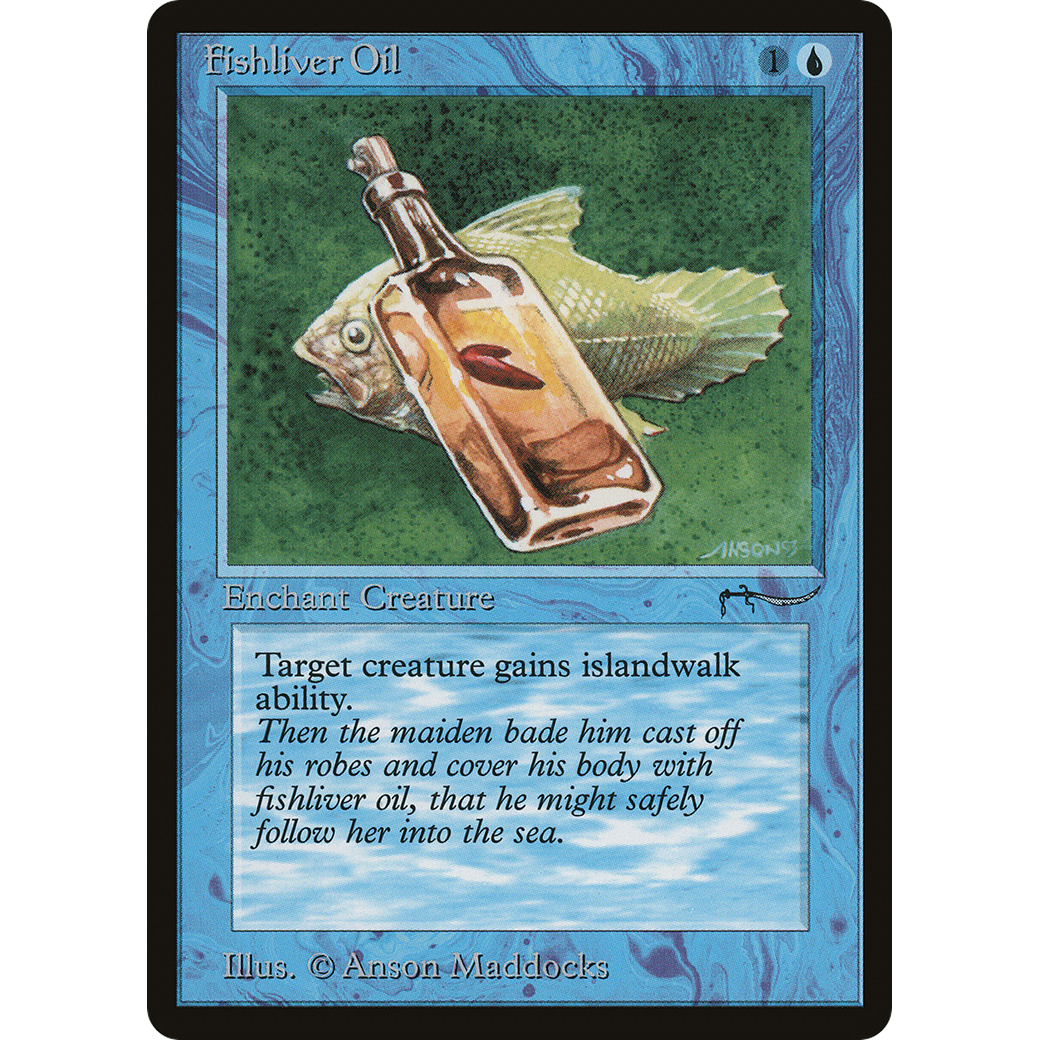 MTG Singles - Fishliver Oil (Dark) - Arabian Nights - Regular