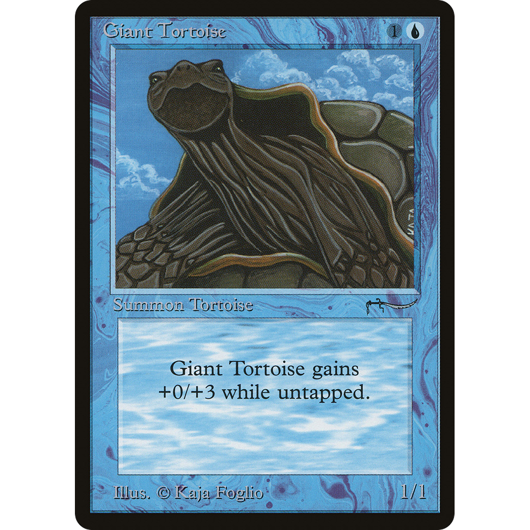 MTG Singles - Giant Tortoise (Dark) - Arabian Nights - Regular