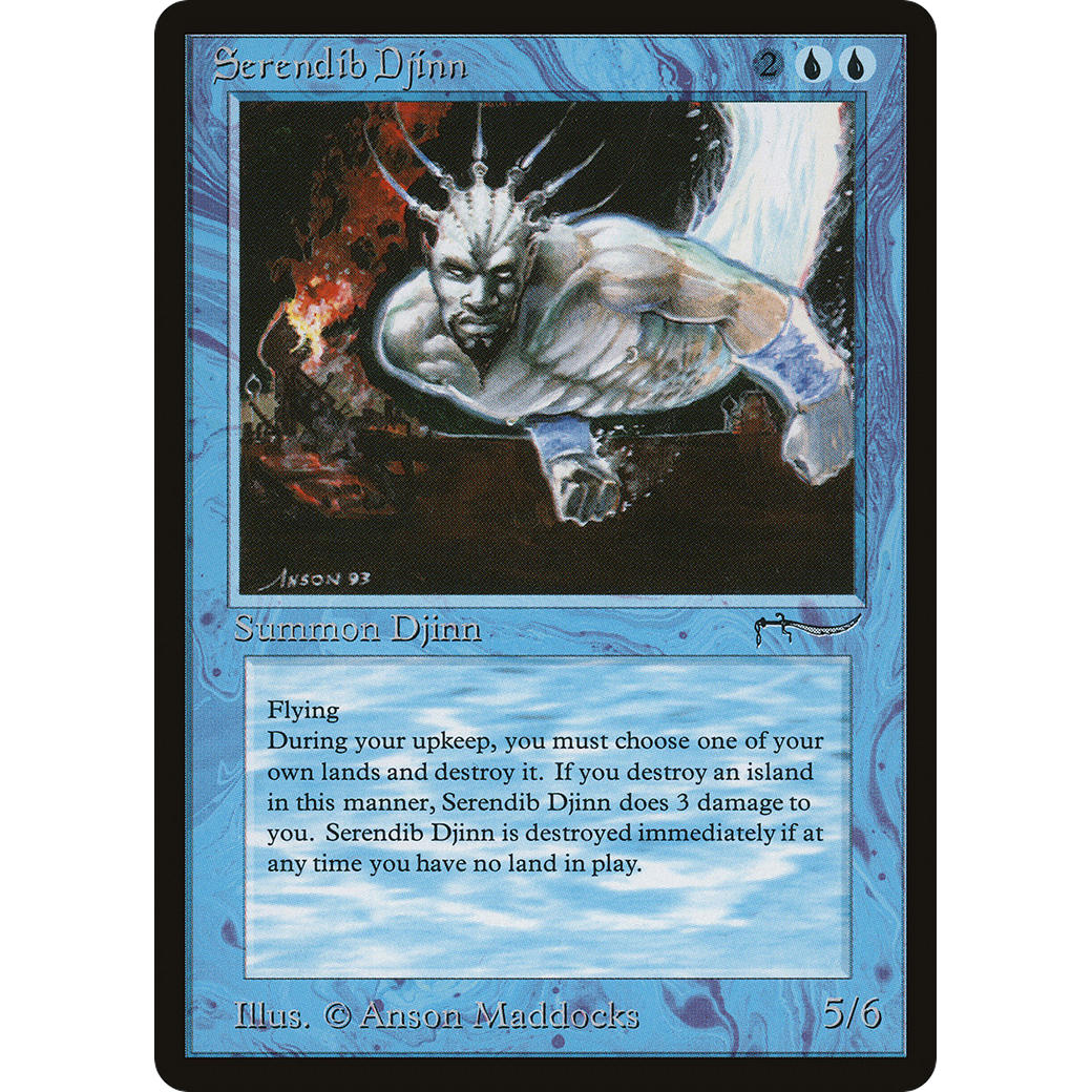 MTG Singles - Serendib Djinn - Arabian Nights - 