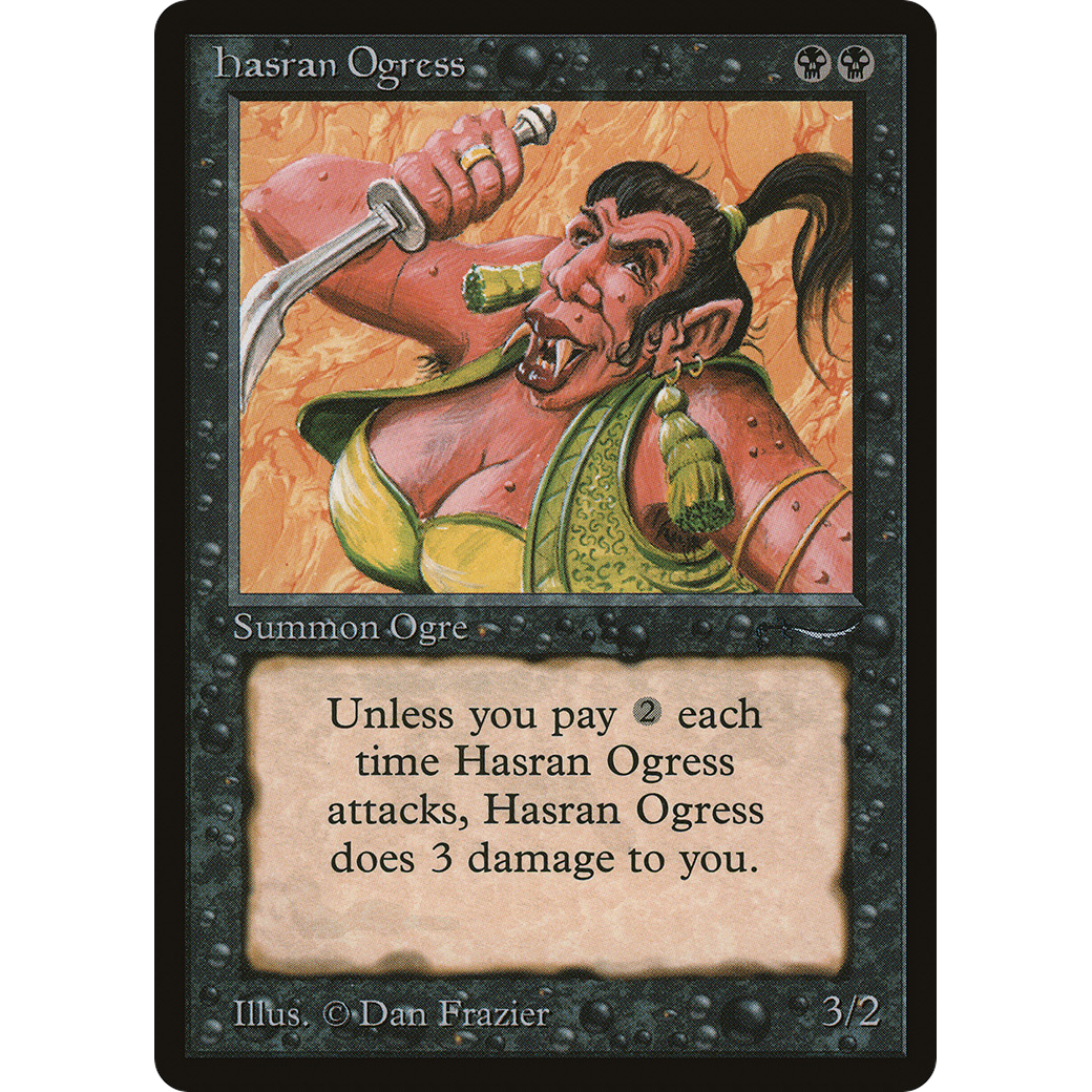 MTG Singles - Hasran Ogress (Light) - Arabian Nights - Regular