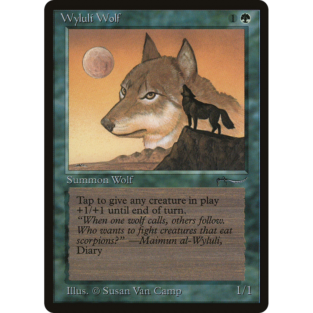 MTG Singles - Wyluli Wolf (Light) - Arabian Nights - Regular