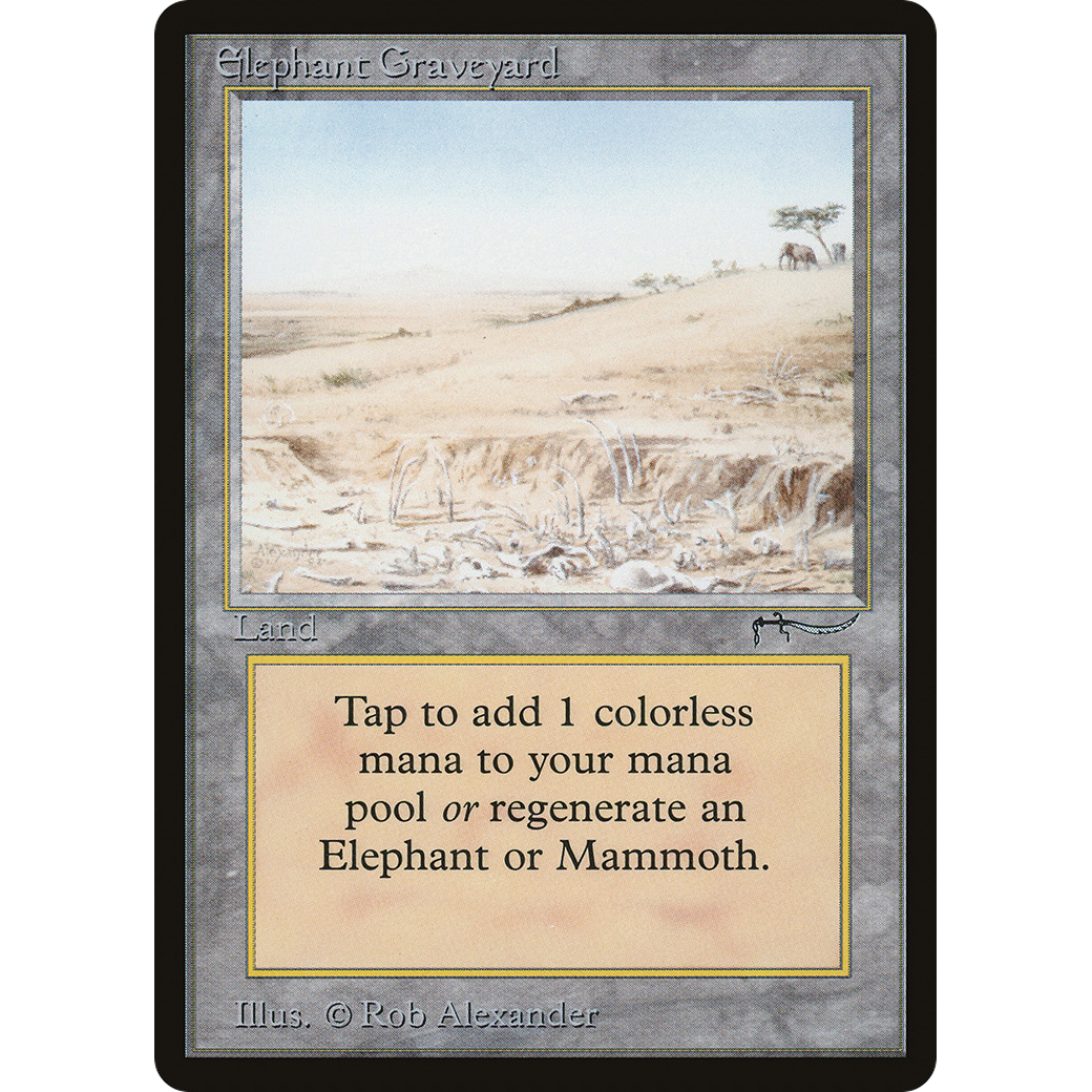 MTG Singles - Elephant Graveyard - Arabian Nights - 