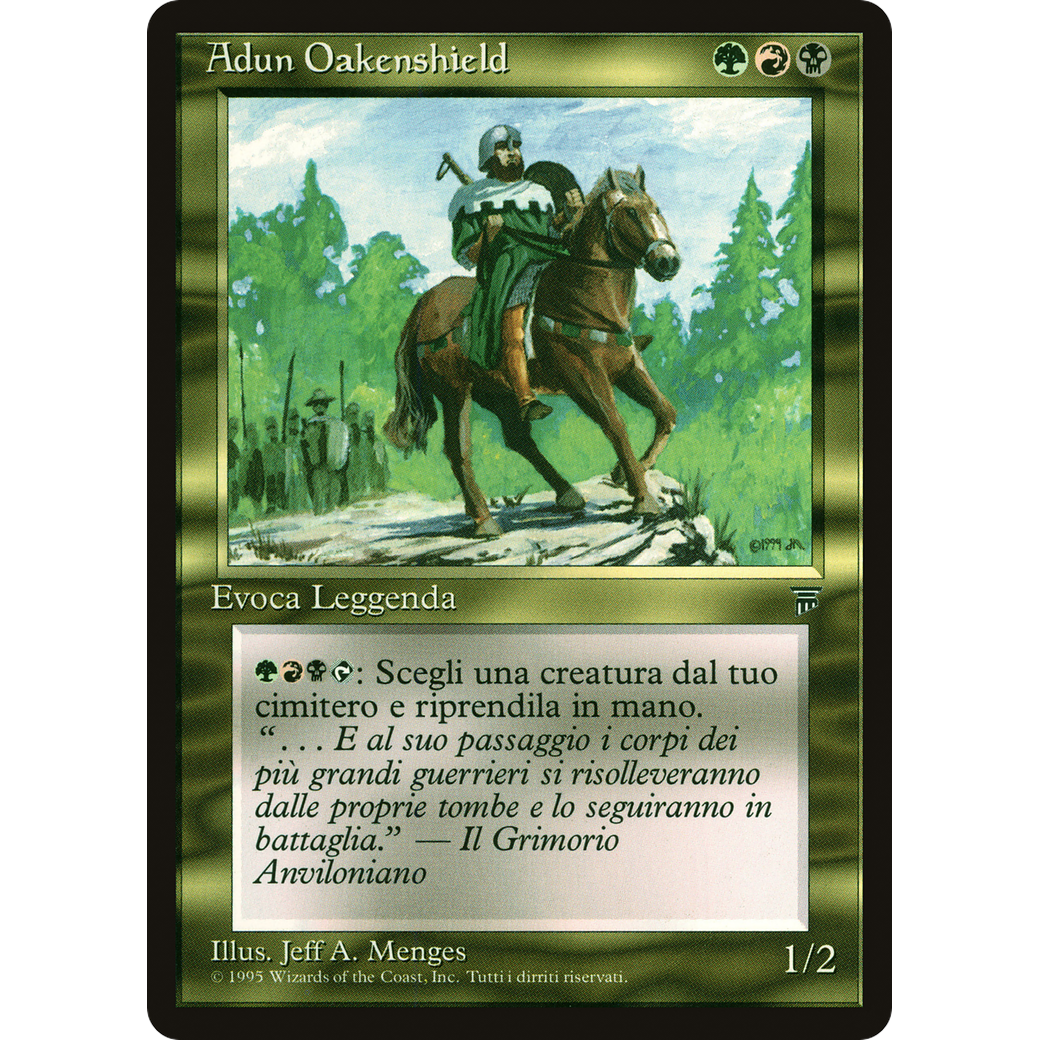 MTG Singles - Adun Oakenshield - Legends Italian - NM