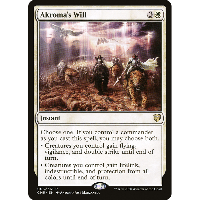 Magic the Gathering Akroma's Will - Commander Legends NM