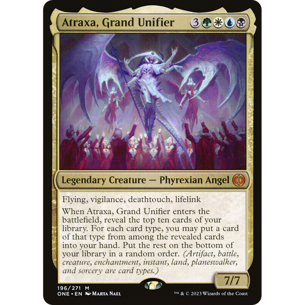 Magic the Gathering Atraxa, Grand Unifier - Phyrexia: All Will Be One NM