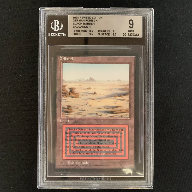 Magic the Gathering Badlands - Foreign Black Bordered - German BGS 9 - 23706