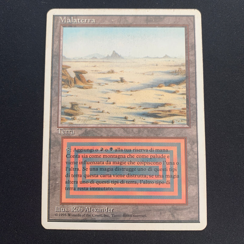 Magic the Gathering Badlands - Foreign White Bordered - Italian GD - 20405