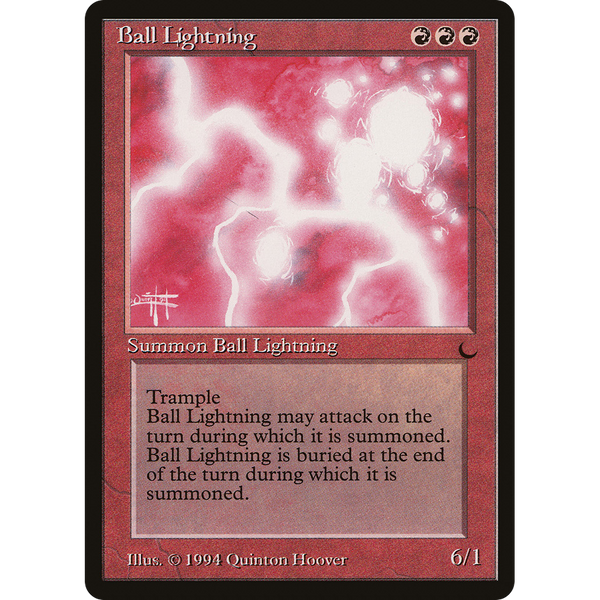 Magic the Gathering Ball Lightning - The Dark NM