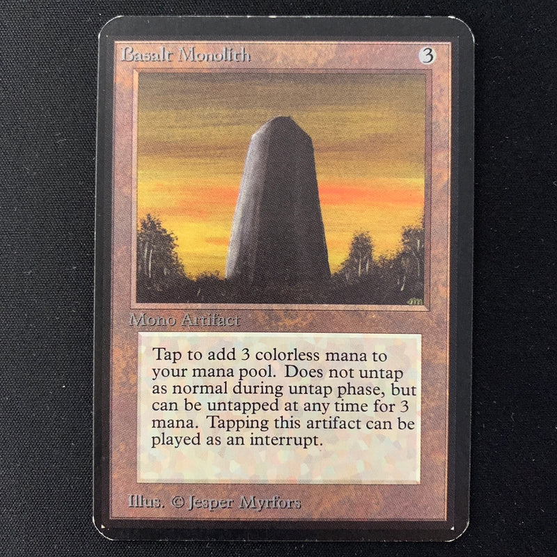 Magic the Gathering Basalt Monolith - Alpha 