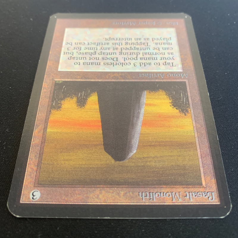 Magic the Gathering Basalt Monolith - Alpha 