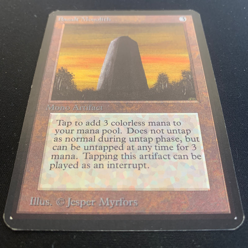 Magic the Gathering Basalt Monolith - Alpha 