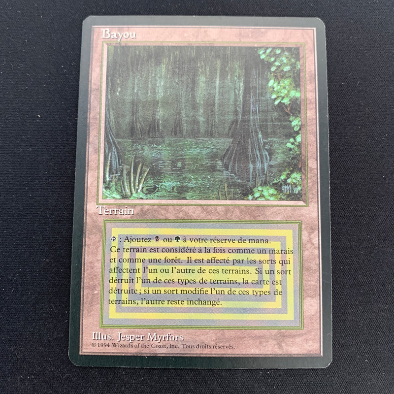 Magic the Gathering Bayou - Foreign Black Bordered - French NM - 20886