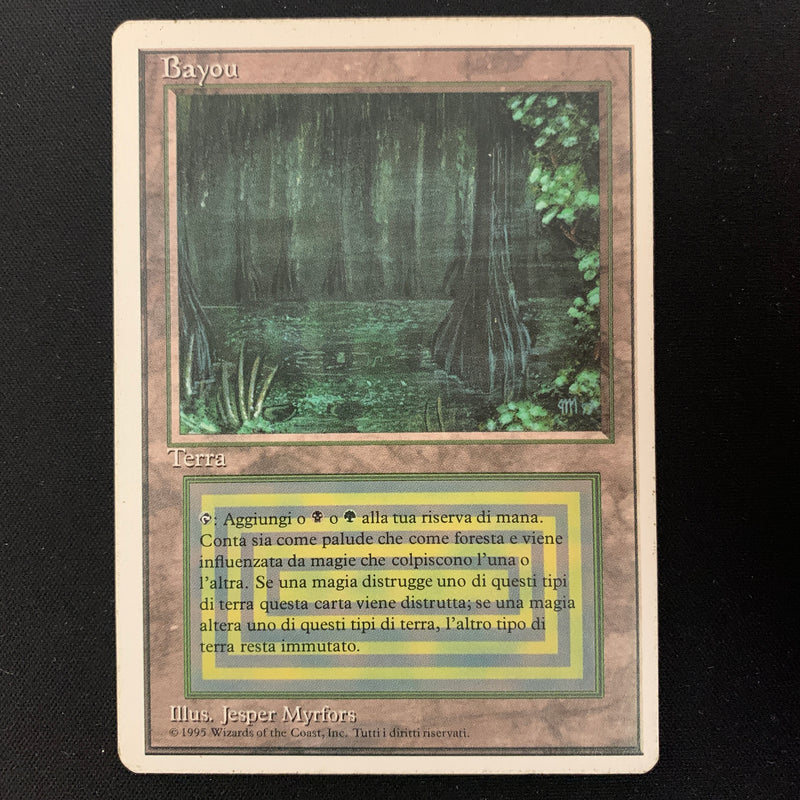 Magic the Gathering Bayou - Foreign White Bordered - Italian LP - 24518