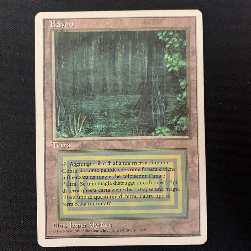 Magic the Gathering Bayou - Foreign White Bordered - Italian PL - DING - 24520