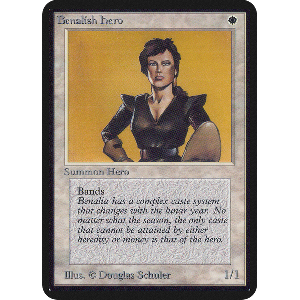 Magic the Gathering Benalish Hero - Alpha NM