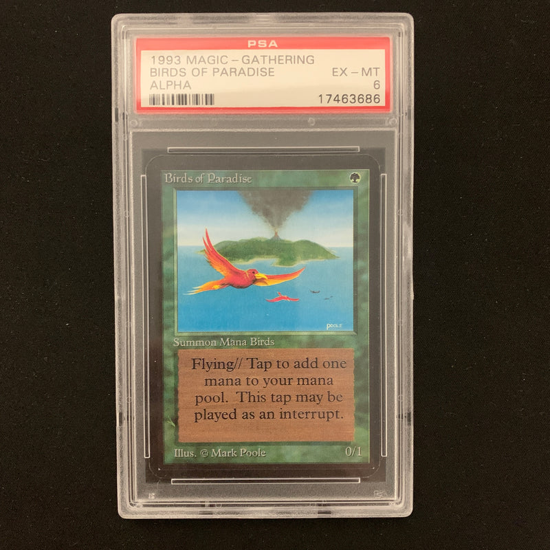 Magic the Gathering Birds of Paradise - Alpha PSA 6 - 24739