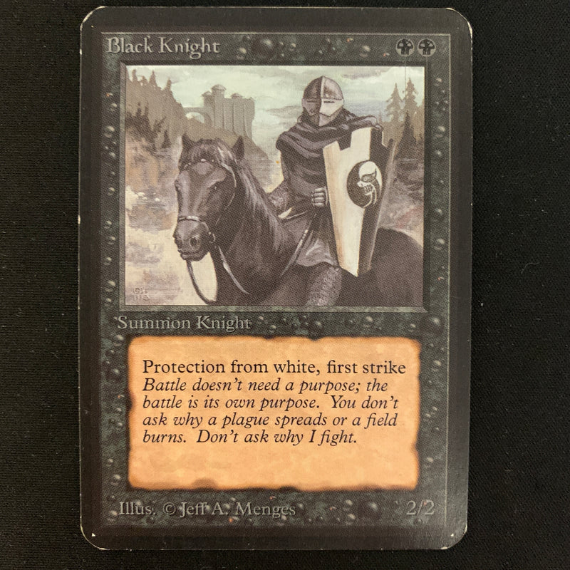 Magic the Gathering Black Knight - Alpha 