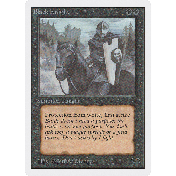 Magic the Gathering Black Knight - Unlimited NM