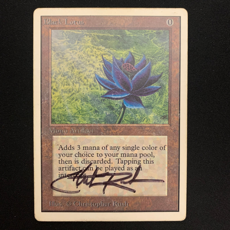 Magic the Gathering Black Lotus - Unlimited PL - SIGNED - 22781