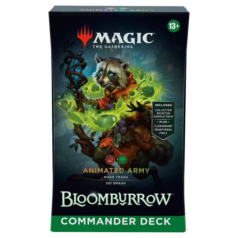 Magic the Gathering Bloomburrow Commander Deck Animated Army English