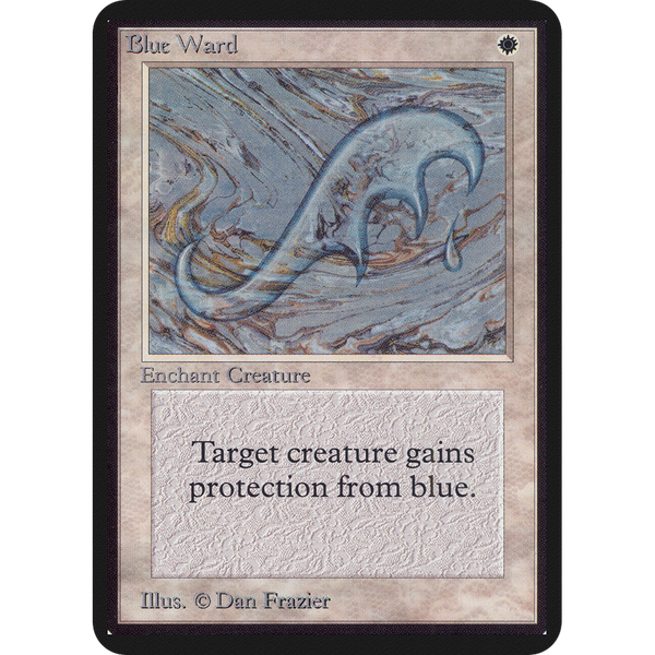 Magic the Gathering Blue Ward - Alpha NM