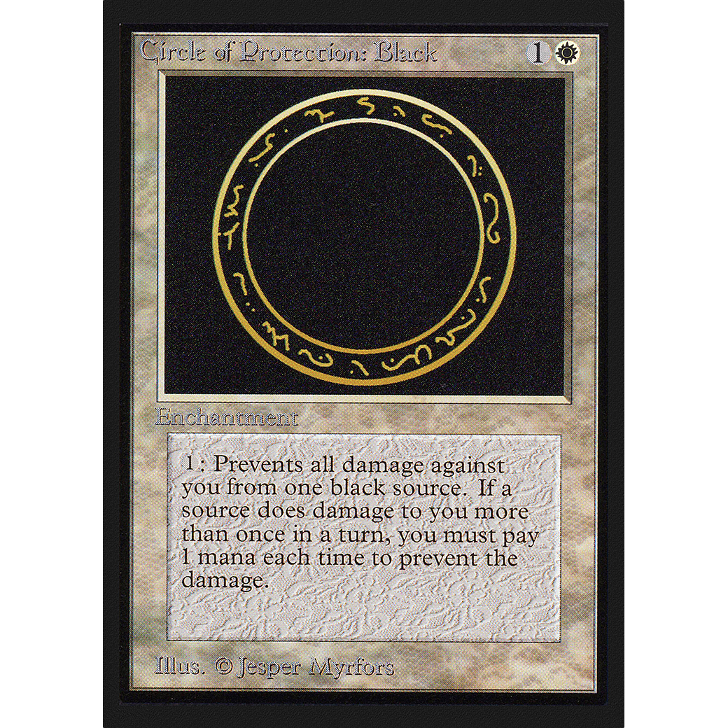 MTG Singles - Circle of Protection: Black - Collectors' Edition - Regular