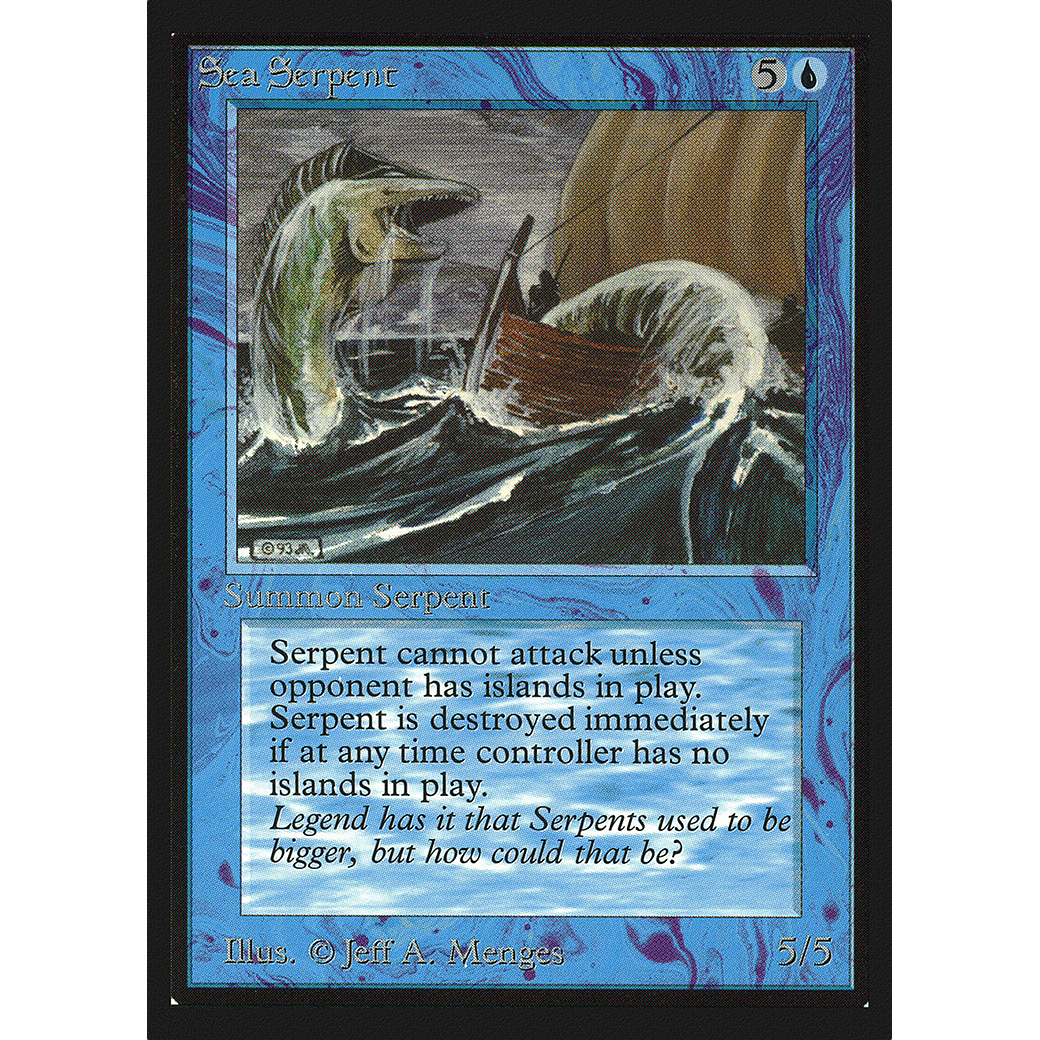 MTG Singles - Sea Serpent - Collectors' Edition - Regular