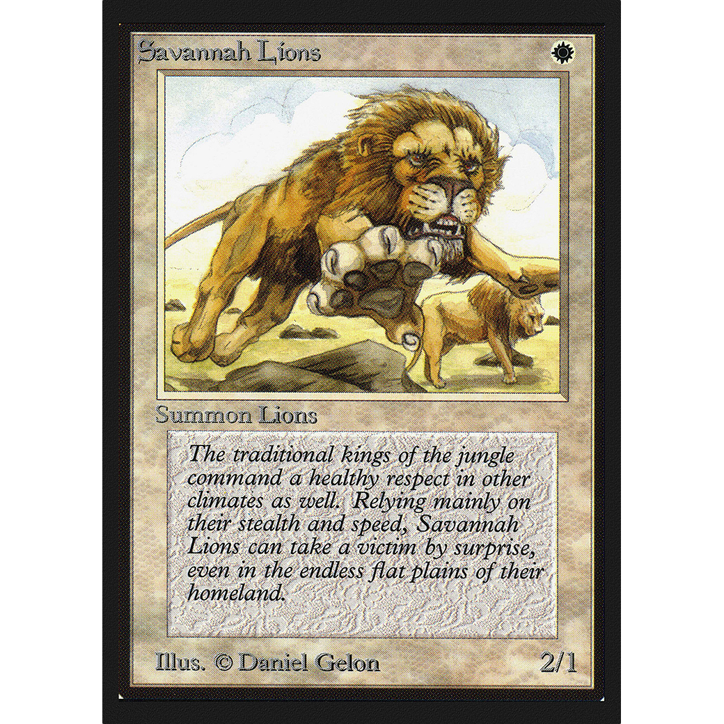 MTG Singles - Savannah Lions - International Edition - Regular