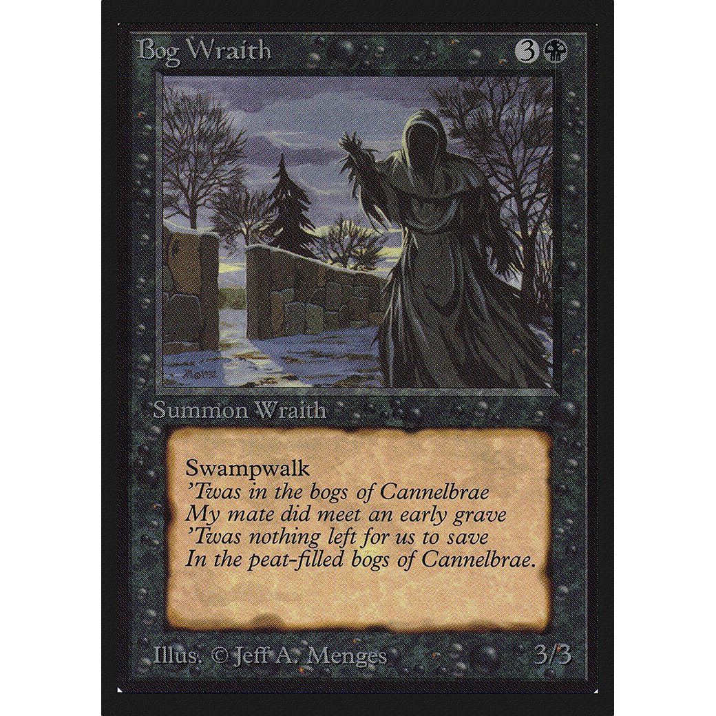 MTG Singles - Bog Wraith - International Edition - Regular