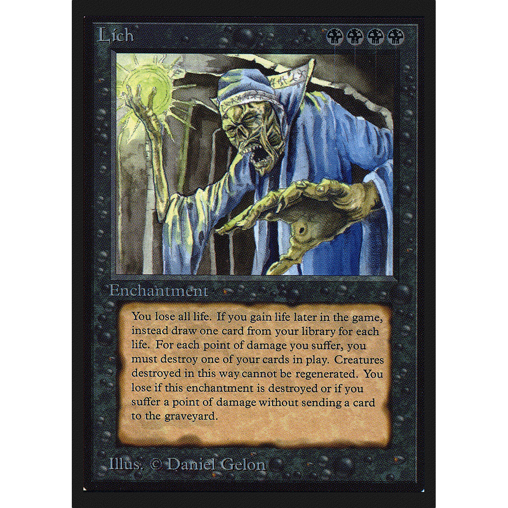 MTG Singles - Lich - International Edition - Regular