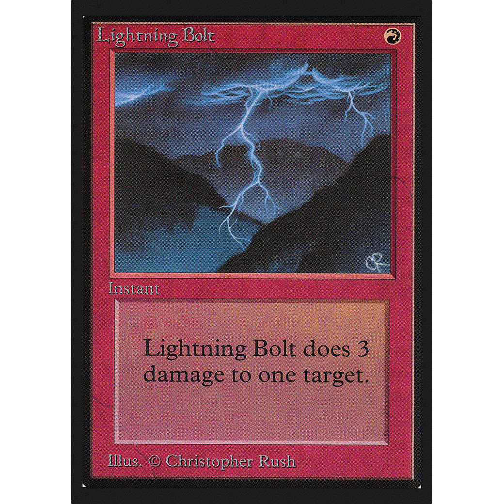 MTG Singles - Lightning Bolt - International Edition - Regular