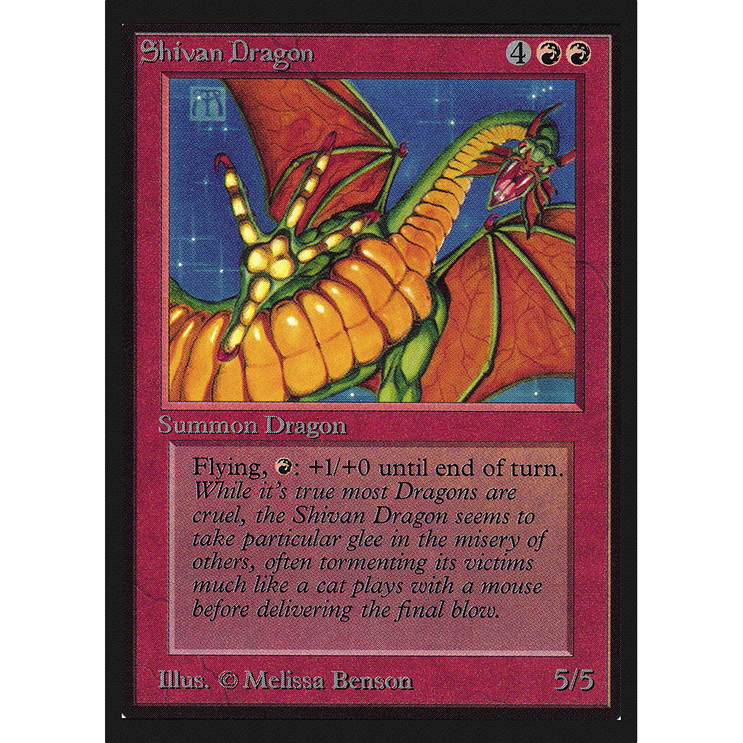 MTG Singles - Shivan Dragon - International Edition - Regular