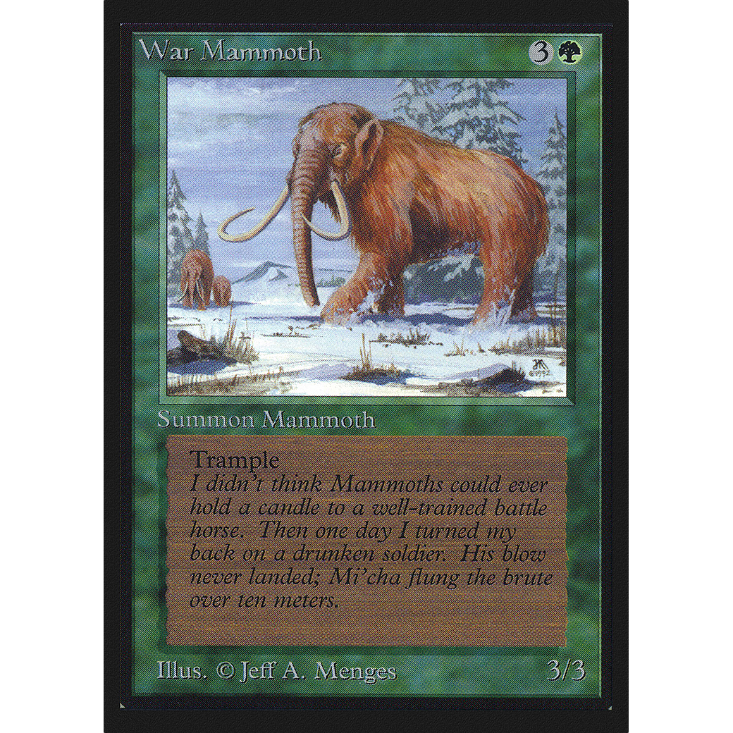 MTG Singles - War Mammoth - International Edition - Regular