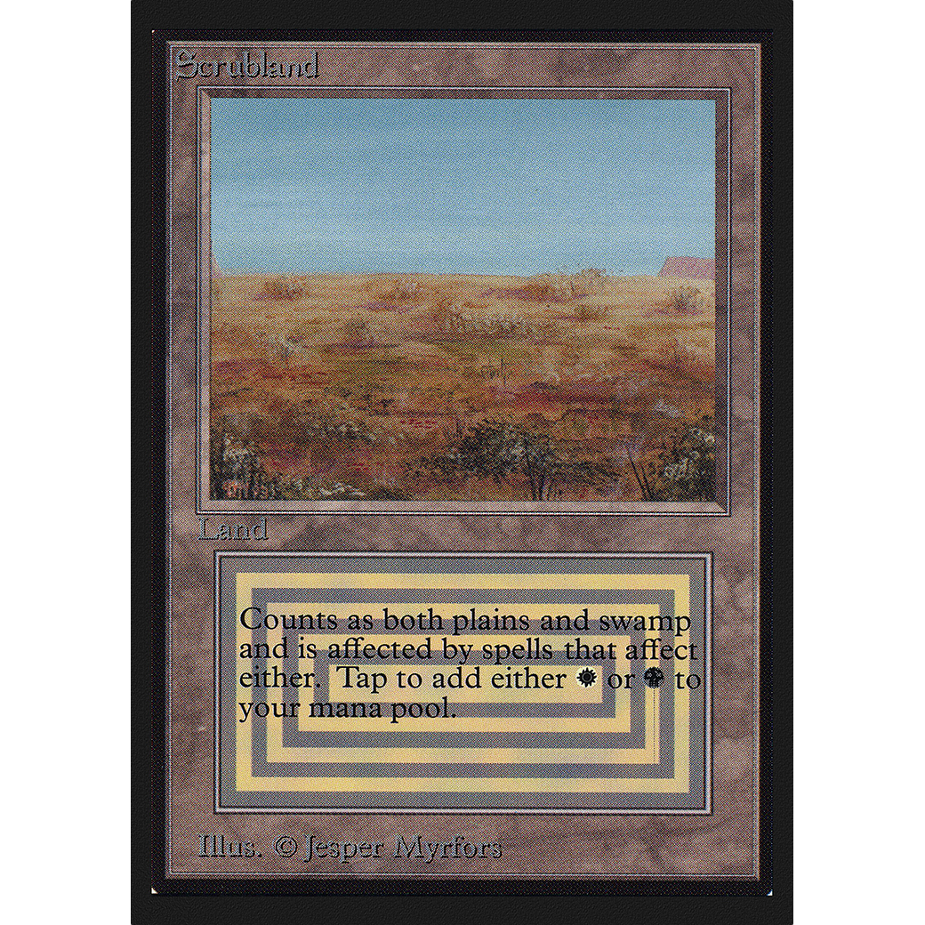 MTG Singles - Scrubland - International Edition - 