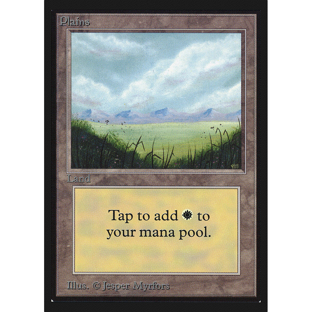 MTG Singles - Plains (V.1) - International Edition - Regular