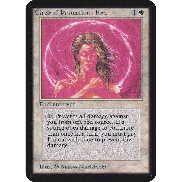 Magic the Gathering Circle of Protection: Red - Alpha NM