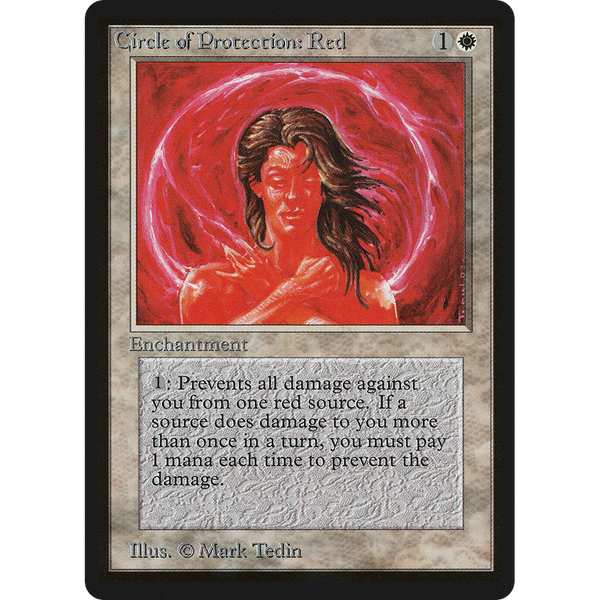 Magic the Gathering Circle of Protection: Red - Beta NM