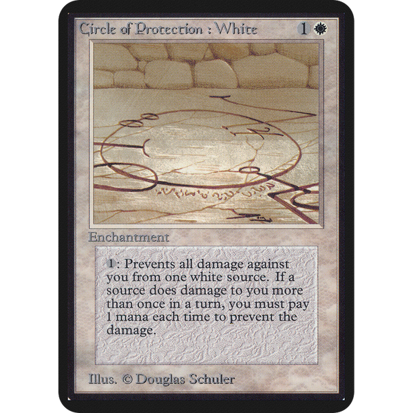 Magic the Gathering Circle of Protection: White - Alpha NM