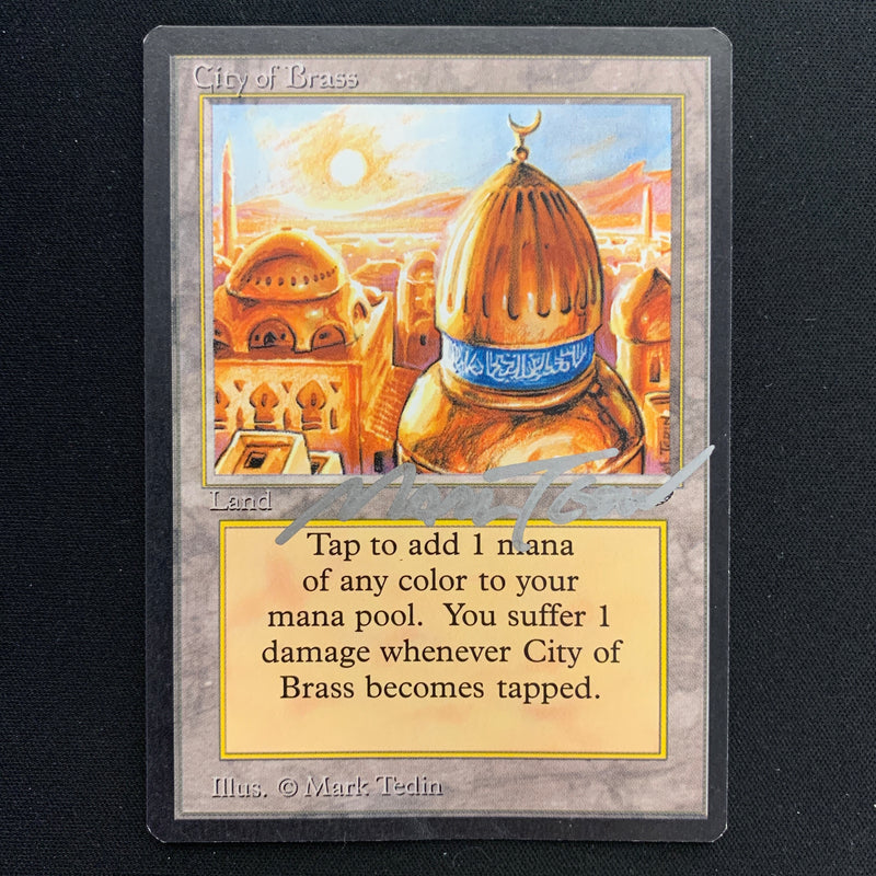 Magic the Gathering City of Brass - Arabian Nights 