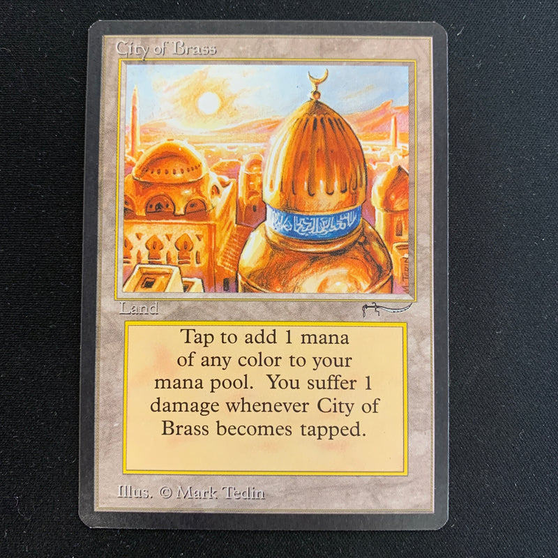 Magic the Gathering City of Brass - Arabian Nights 