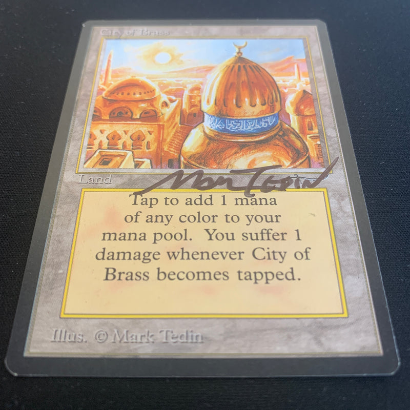 Magic the Gathering City of Brass - Arabian Nights 