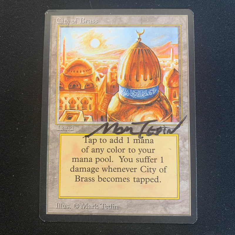 Magic the Gathering City of Brass - Arabian Nights 